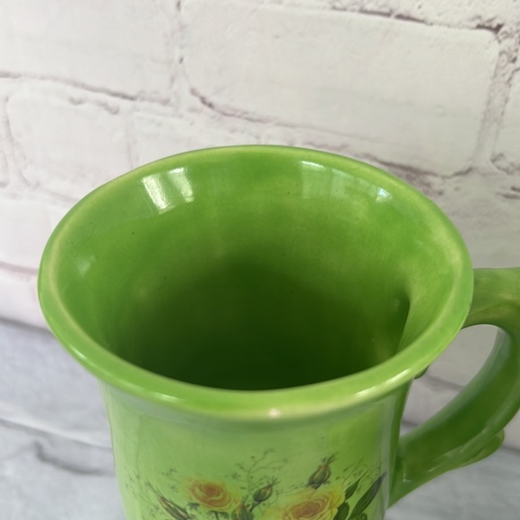 vintage green stemmed mugs - Picture 4 of 9